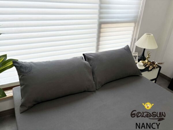 NANCY(2E) / SET DE SABANAS 4 PIEZAS COLOR ENTERO 2 PLAZAS (CAJA X 42 UNDS)