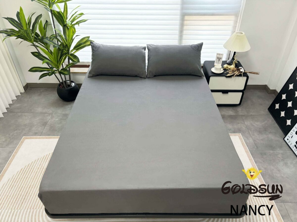 NANCY(2E) / SET DE SABANAS 4 PIEZAS COLOR ENTERO 2 PLAZAS (CAJA X 42 UNDS)