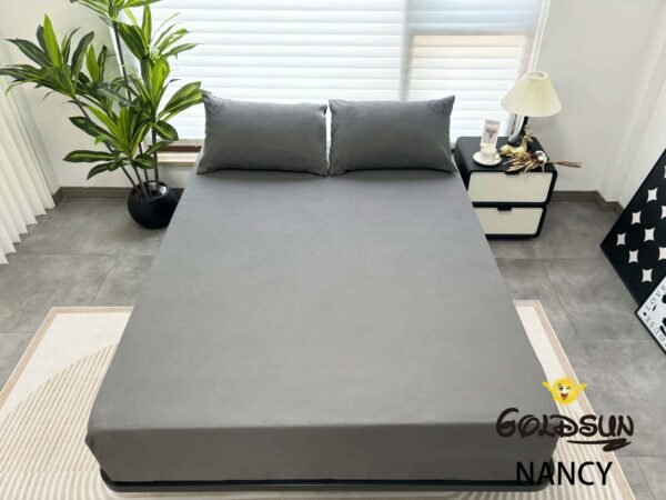 NANCY(2E) / SET DE SABANAS 4 PIEZAS COLOR ENTERO 2 PLAZAS (CAJA X 42 UNDS)