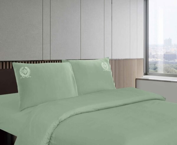 NANCY(2E) / SET DE SABANAS 4 PIEZAS COLOR ENTERO 2 PLAZAS (CAJA X 42 UNDS)