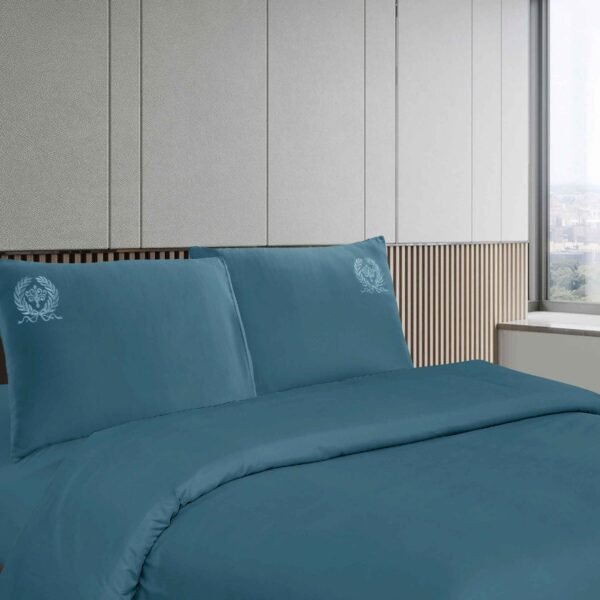 NANCY(2E) / SET DE SABANAS 4 PIEZAS COLOR ENTERO 2 PLAZAS (CAJA X 42 UNDS)
