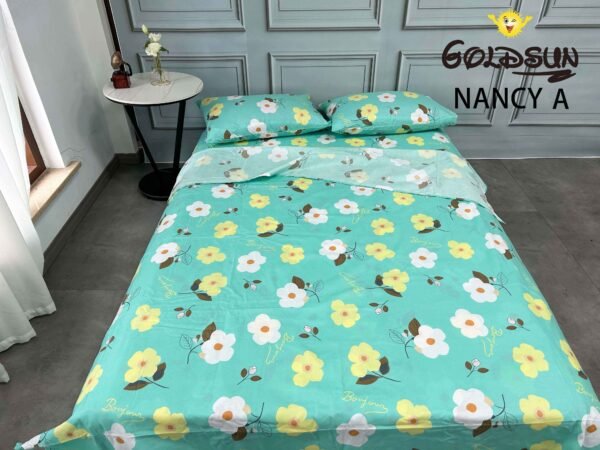 NANCY - A3 / SET DE SÁBANAS 4 PIEZAS ESTAMPADA QUEEN (FARDO X 30 UNDS)