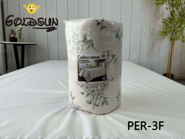 PER - 3FB / SET EDREDON DE VERANO 7 PIEZAS CON CORTINA (FARDO X 12 UNDS)