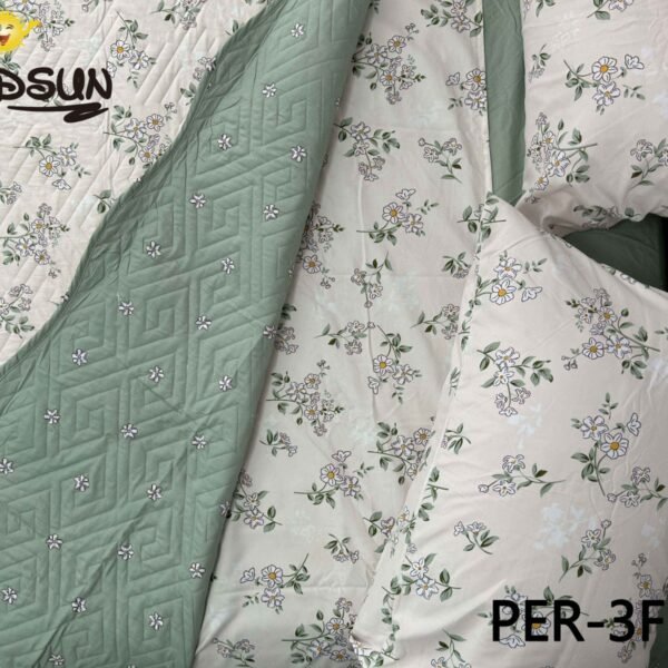PER - 3FB / SET EDREDON DE VERANO 7 PIEZAS CON CORTINA (FARDO X 12 UNDS)