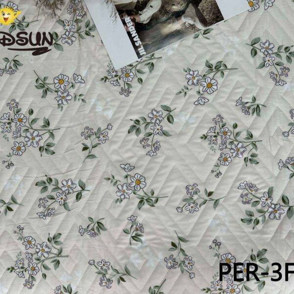 PER - 3FB / SET EDREDON DE VERANO 7 PIEZAS CON CORTINA (FARDO X 12 UNDS)