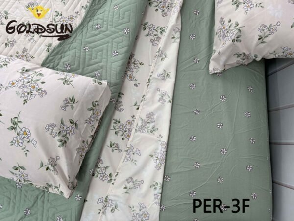 PER - 3FB / SET EDREDON DE VERANO 7 PIEZAS CON CORTINA (FARDO X 12 UNDS)