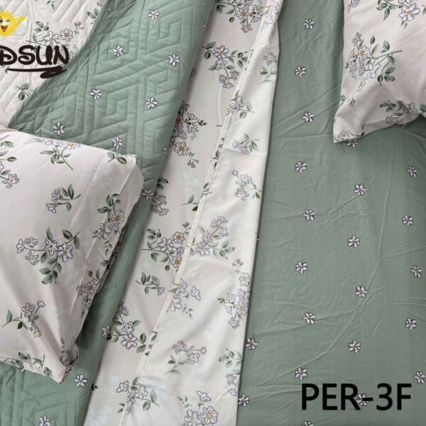 PER - 3FB / SET EDREDON DE VERANO 7 PIEZAS CON CORTINA (FARDO X 12 UNDS)