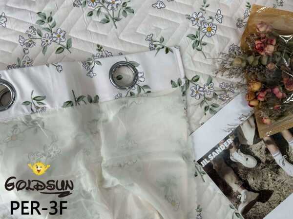 PER - 3FB / SET EDREDON DE VERANO 7 PIEZAS CON CORTINA (FARDO X 12 UNDS)