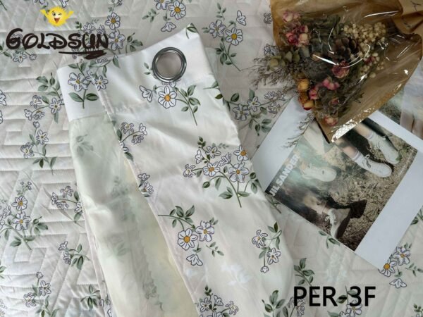 PER - 3FB / SET EDREDON DE VERANO 7 PIEZAS CON CORTINA (FARDO X 12 UNDS)