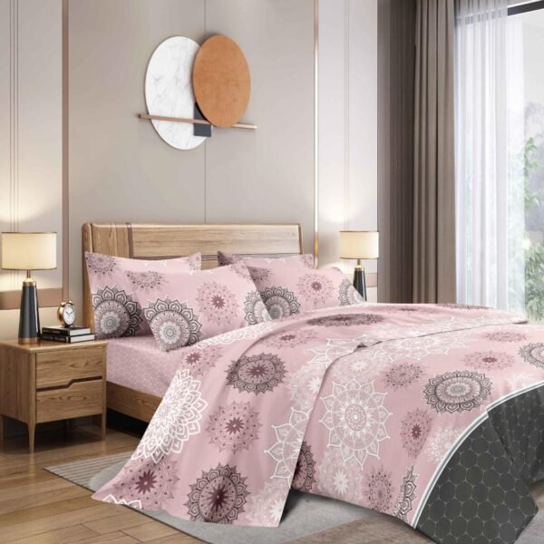 4118A - 23B / COBERTOR TELA CON TELA ACOLCHADO 5 PIEZAS PREMIUM (FARDO X 16 UNDS)
