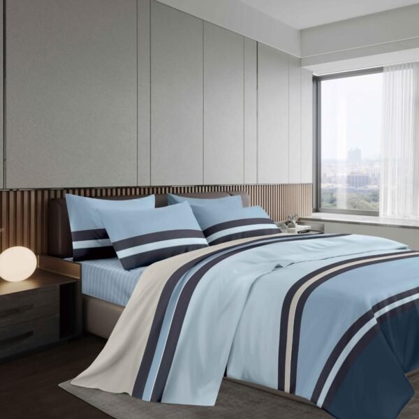 4118A - 23B / COBERTOR TELA CON TELA ACOLCHADO 5 PIEZAS PREMIUM (FARDO X 16 UNDS)