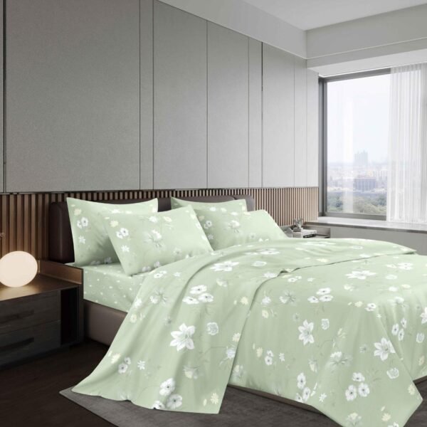 4118A - 23B / COBERTOR TELA CON TELA ACOLCHADO 5 PIEZAS PREMIUM (FARDO X 16 UNDS)