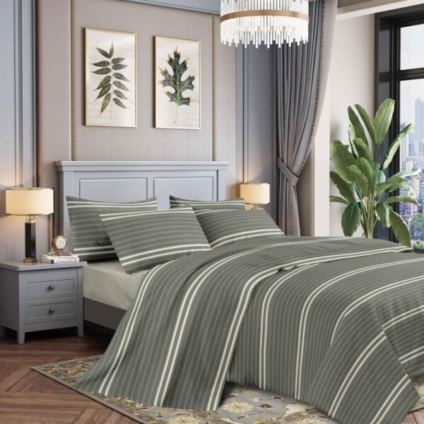 4118A - 23B / COBERTOR TELA CON TELA ACOLCHADO 5 PIEZAS PREMIUM (FARDO X 16 UNDS)