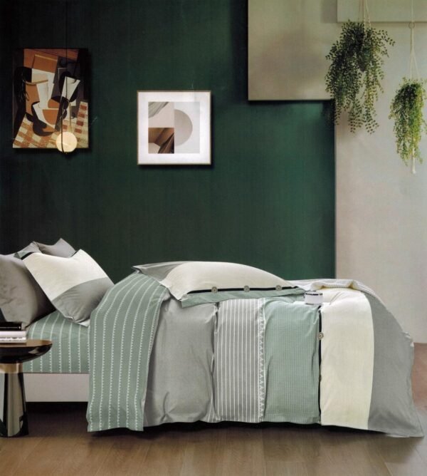 4118A - 23B / COBERTOR TELA CON TELA ACOLCHADO 5 PIEZAS PREMIUM (FARDO X 16 UNDS)