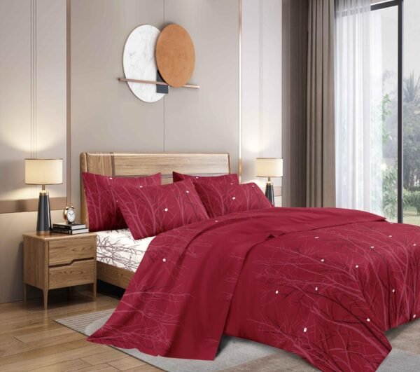 4118A - 23B / COBERTOR TELA CON TELA ACOLCHADO 5 PIEZAS PREMIUM (FARDO X 16 UNDS)