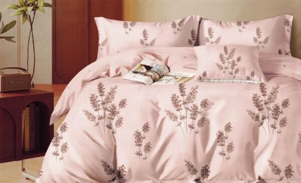 4118A - 23B / COBERTOR TELA CON TELA ACOLCHADO 5 PIEZAS PREMIUM (FARDO X 16 UNDS)