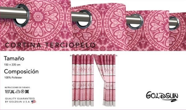COR - P / CORTINAS CON TOOL PARA VENTANA CON ARGOLLA (CAJA X 24 UNDS)