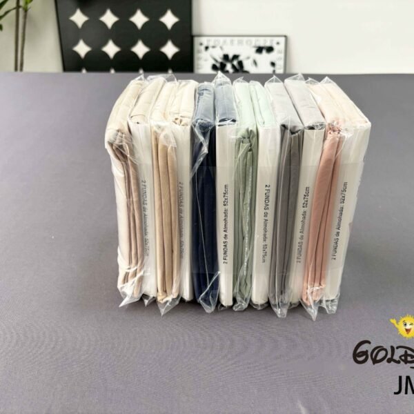 JM - 1P / SET DE FUNDAS DE ALMOHADA / (CAJA X 16 DOC)