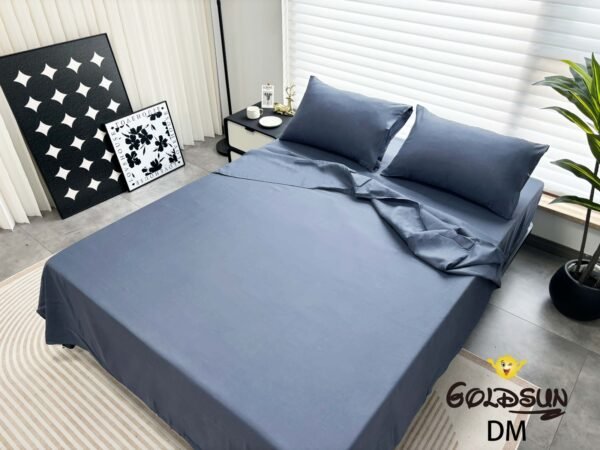 DM-2 / SET DE SÁBANAS 4 PIEZAS COLOR ENTERO / (CAJA X 48 UNDS)