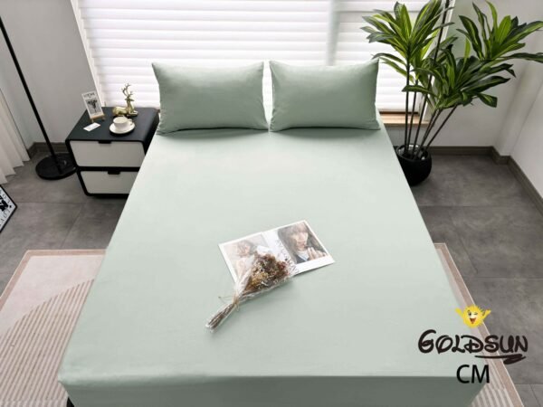 CM - 2 - 3 / SET DE SÁBANAS 3 PIEZAS COLOR ENTERO / (CAJA X 48 UNDS)