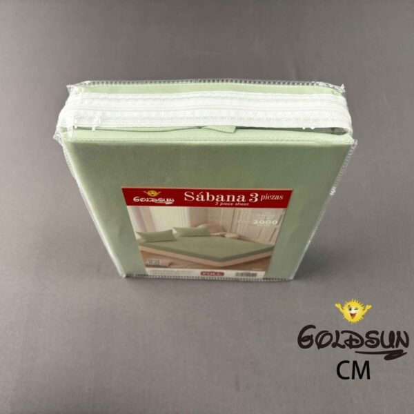 CM - 2 - 3 / SET DE SÁBANAS 3 PIEZAS COLOR ENTERO / (CAJA X 48 UNDS)