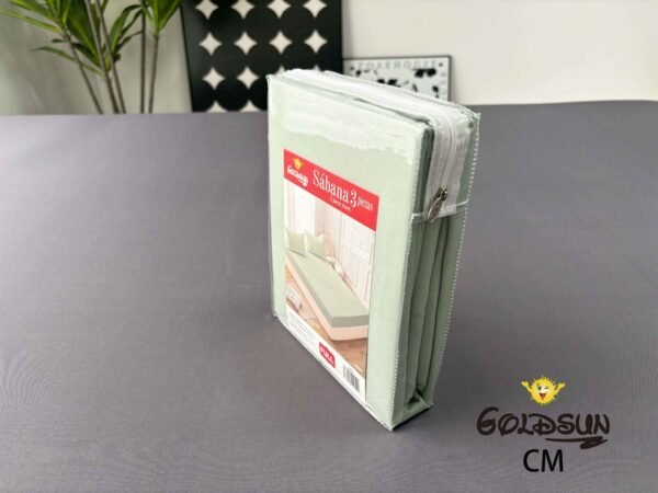 CM - 2 - 3 / SET DE SÁBANAS 3 PIEZAS COLOR ENTERO / (CAJA X 48 UNDS)