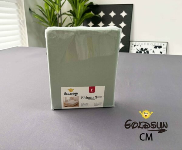 CM - 2 - 3 / SET DE SÁBANAS 3 PIEZAS COLOR ENTERO / (CAJA X 48 UNDS)