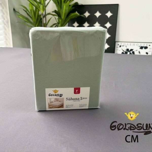 CM - 2 - 3 / SET DE SÁBANAS 3 PIEZAS COLOR ENTERO / (CAJA X 48 UNDS)