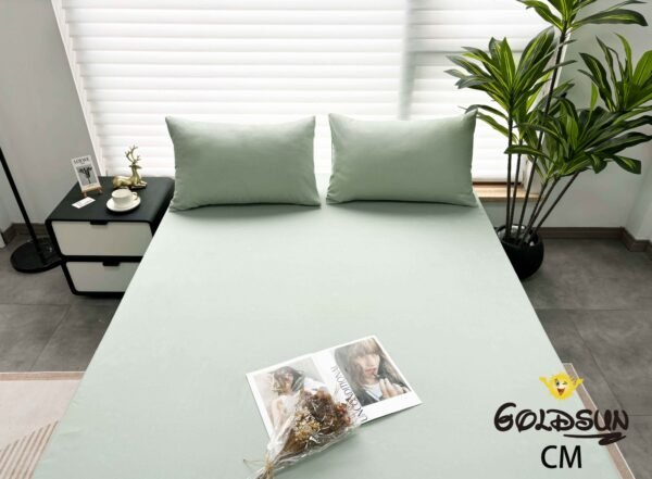 CM - 2 - 3 / SET DE SÁBANAS 3 PIEZAS COLOR ENTERO / (CAJA X 48 UNDS)