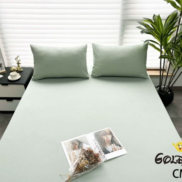 CM - 2 - 3 / SET DE SÁBANAS 3 PIEZAS COLOR ENTERO / (CAJA X 48 UNDS)