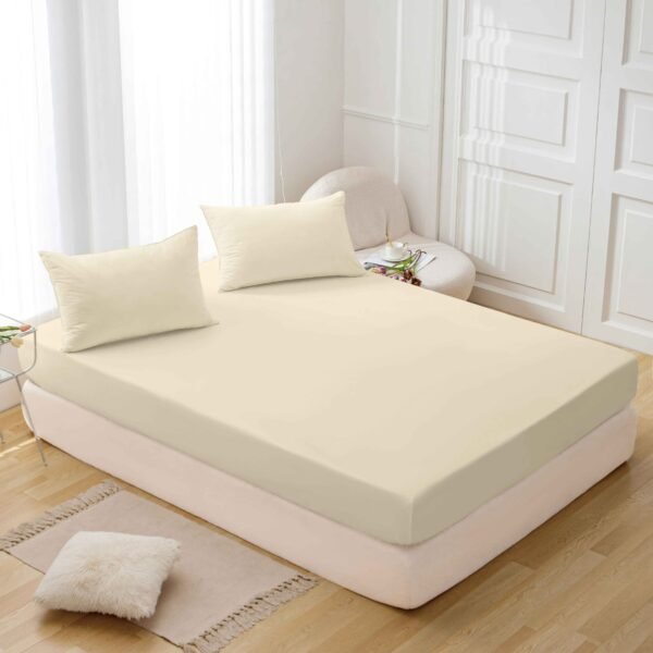 CM - 2 - 3 / SET DE SÁBANAS 3 PIEZAS COLOR ENTERO / (CAJA X 48 UNDS)