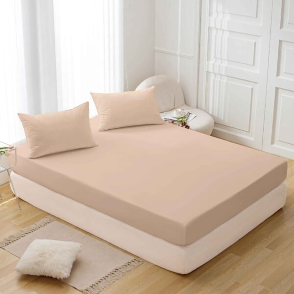 CM - 2 - 3 / SET DE SÁBANAS 3 PIEZAS COLOR ENTERO / (CAJA X 48 UNDS)