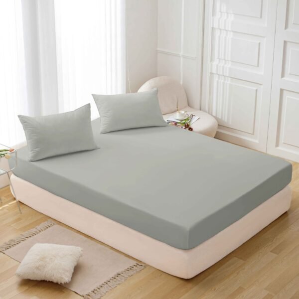 CM - 2 - 3 / SET DE SÁBANAS 3 PIEZAS COLOR ENTERO / (CAJA X 48 UNDS)