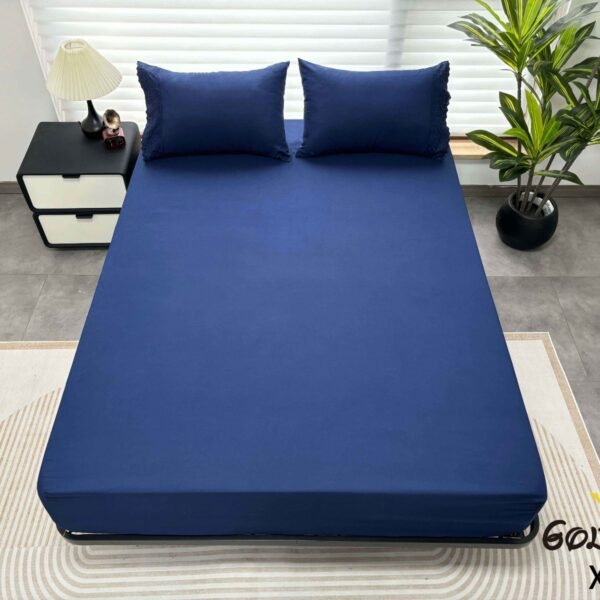 XCB - 2 / SET DE SÁBANAS 4 PIEZAS C.E. CON BORDADO INGLES / (CAJA X 48 UNDS)