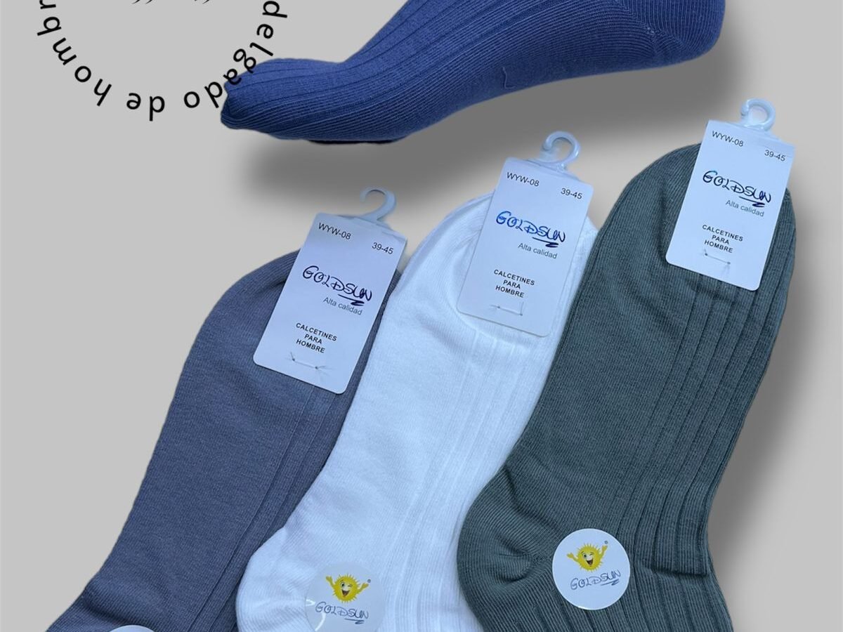 MEDIAS TOBILLERAS DE ALGODÓN PREMIUM PARA VARÓN