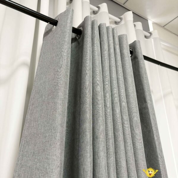 CR - 2 / CORTINAS DE LINO 100% BLACKOUT COLOR ENTERO (CAJA X 24 UNDS)