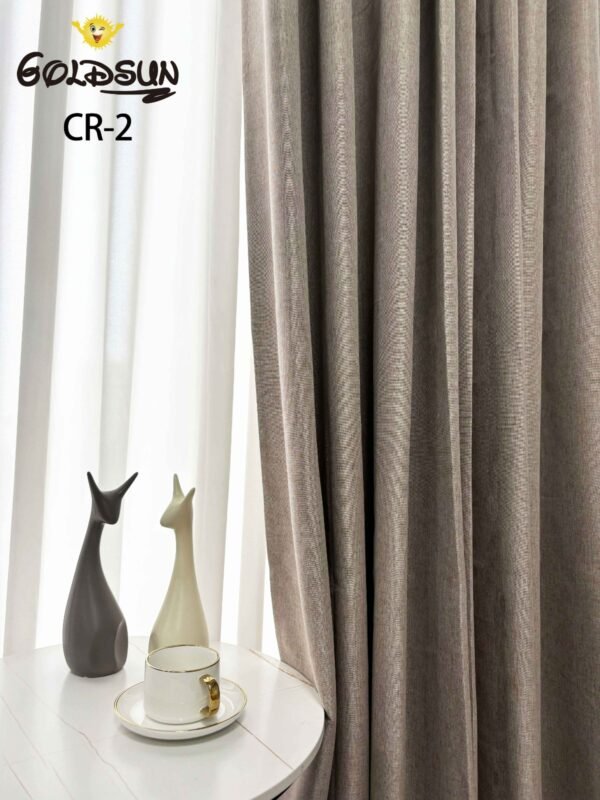 CR - 2 / CORTINAS DE LINO 100% BLACKOUT COLOR ENTERO (CAJA X 24 UNDS)