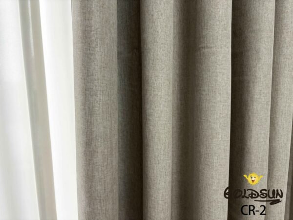 CR - 2 / CORTINAS DE LINO 100% BLACKOUT COLOR ENTERO (CAJA X 24 UNDS)