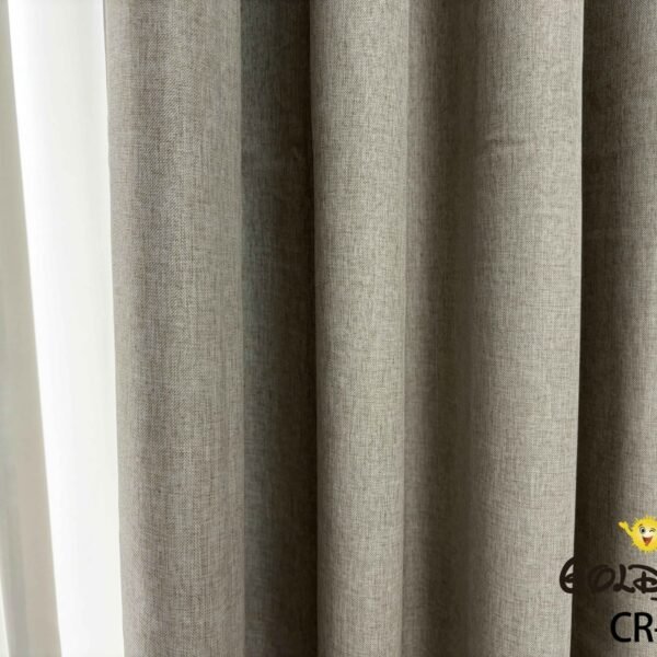 CR - 2 / CORTINAS DE LINO 100% BLACKOUT COLOR ENTERO (CAJA X 24 UNDS)
