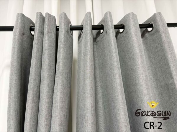 CR - 2 / CORTINAS DE LINO 100% BLACKOUT COLOR ENTERO (CAJA X 24 UNDS)