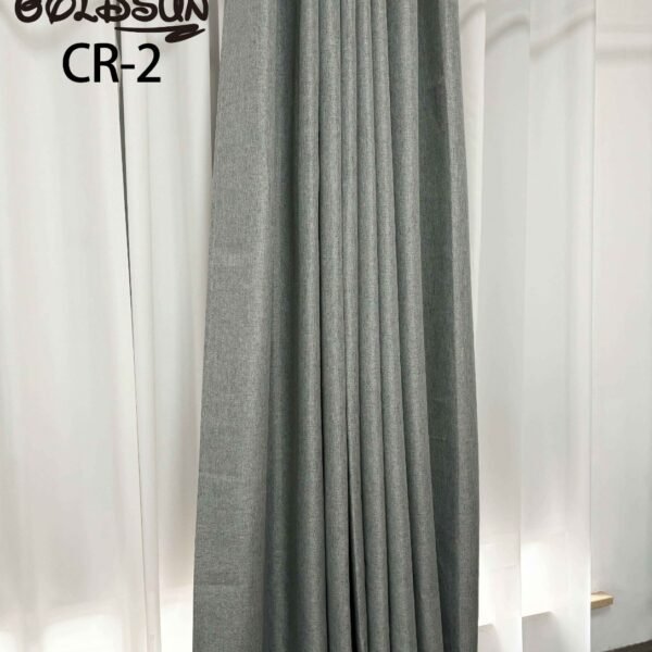 CR - 2 / CORTINAS DE LINO 100% BLACKOUT COLOR ENTERO (CAJA X 24 UNDS)