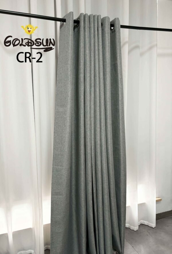 CR - 2 / CORTINAS DE LINO 100% BLACKOUT COLOR ENTERO (CAJA X 24 UNDS)