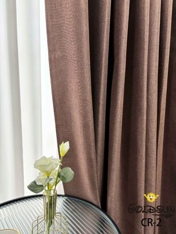 CR - 2 / CORTINAS DE LINO 100% BLACKOUT COLOR ENTERO (CAJA X 24 UNDS)