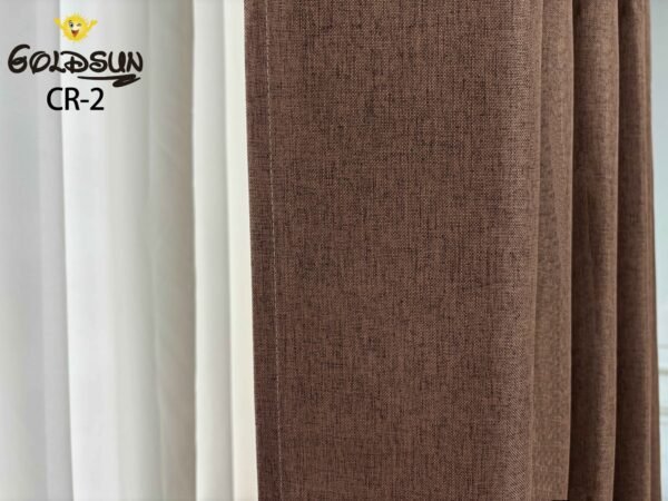 CR - 2 / CORTINAS DE LINO 100% BLACKOUT COLOR ENTERO (CAJA X 24 UNDS)