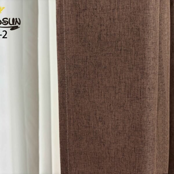 CR - 2 / CORTINAS DE LINO 100% BLACKOUT COLOR ENTERO (CAJA X 24 UNDS)