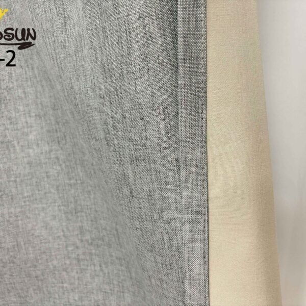 CR - 2 / CORTINAS DE LINO 100% BLACKOUT COLOR ENTERO (CAJA X 24 UNDS)