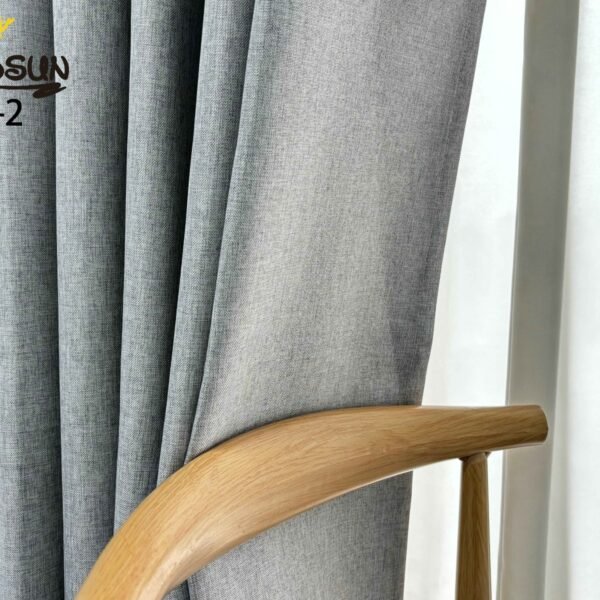 CR - 2 / CORTINAS DE LINO 100% BLACKOUT COLOR ENTERO (CAJA X 24 UNDS)