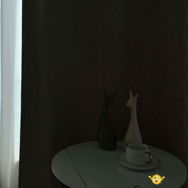 CR - 2 / CORTINAS DE LINO 100% BLACKOUT COLOR ENTERO (CAJA X 24 UNDS)