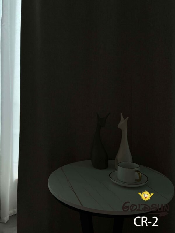 CR - 2 / CORTINAS DE LINO 100% BLACKOUT COLOR ENTERO (CAJA X 24 UNDS)