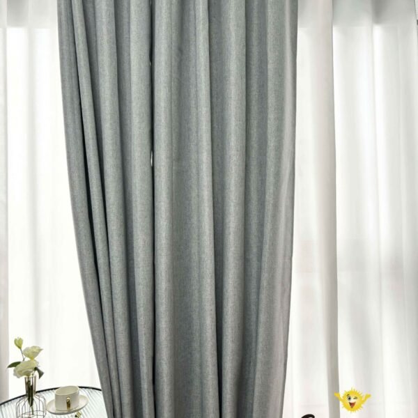 CR - 2 / CORTINAS DE LINO 100% BLACKOUT COLOR ENTERO (CAJA X 24 UNDS)